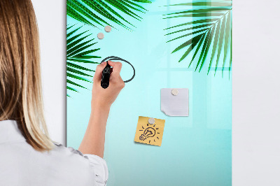 Magnetic marker board Palm leaves