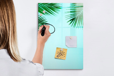 Magnetic marker board Palm leaves