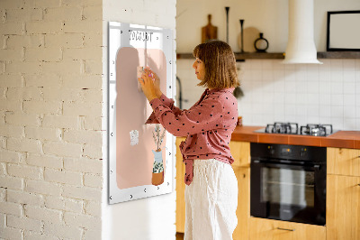 Magnetic marker board To-do list