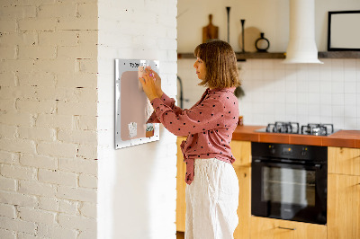 Magnetic marker board To-do list
