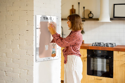 Magnetic marker board To-do list