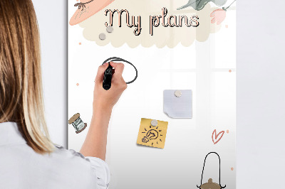 Glass dry erase board magnetic My plans