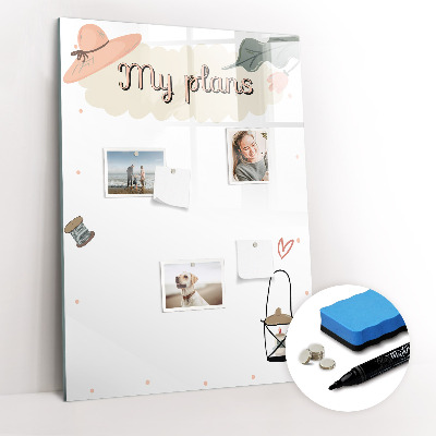 Glass dry erase board magnetic My plans