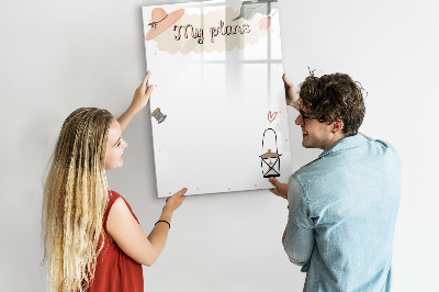 Glass dry erase board magnetic My plans