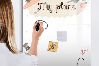 Glass dry erase board magnetic My plans