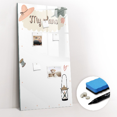 Glass dry erase board magnetic My plans
