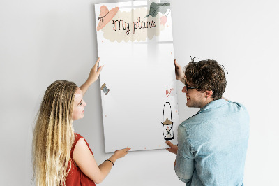 Glass dry erase board magnetic My plans