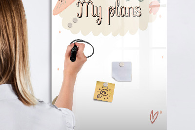 Glass dry erase board magnetic My plans