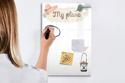 Glass dry erase board magnetic My plans