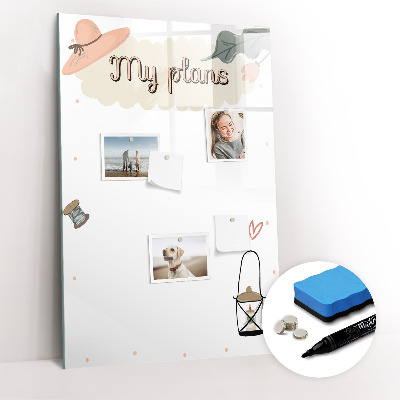 Glass dry erase board magnetic My plans