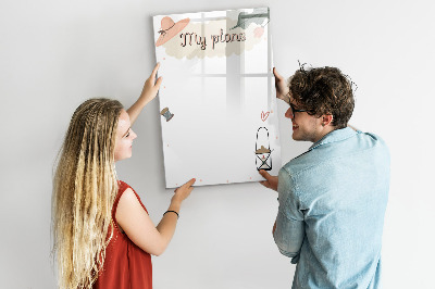 Glass dry erase board magnetic My plans