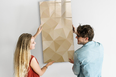 Magnetic marker board Triangles abstraction
