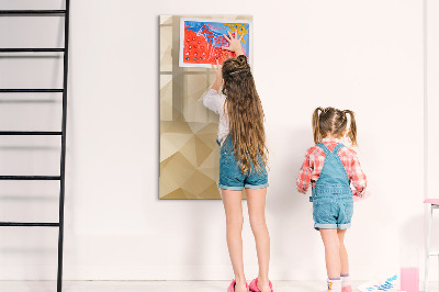 Magnetic marker board Triangles abstraction
