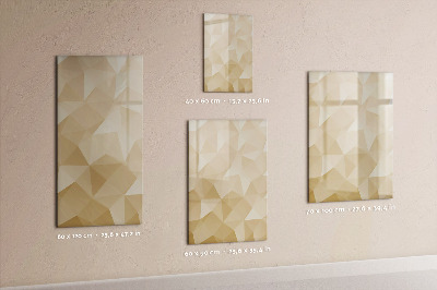 Magnetic marker board Triangles abstraction