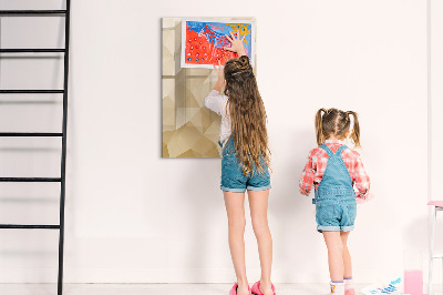 Magnetic drawing board Triangles abstraction