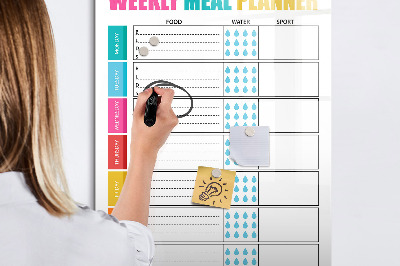Magnetic marker board Lines abstract