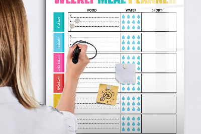 Magnetic board for drawing Lines abstract