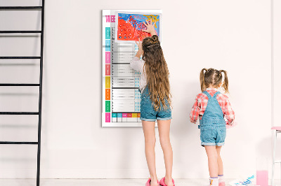 Magnetic marker board Lines abstract