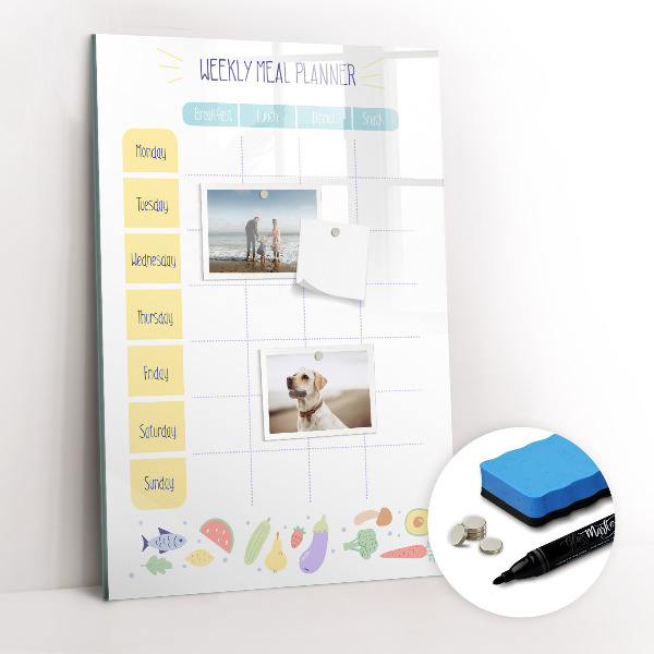 Magnetic marker board Shopping List