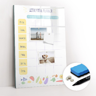 Magnetic marker board Shopping List