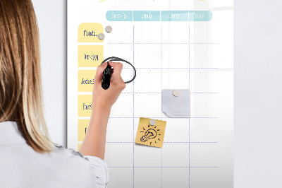 Magnetic marker board Shopping List