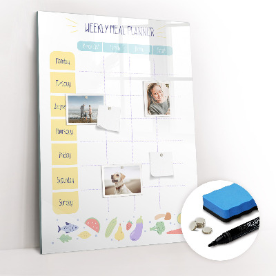 Magnetic marker board Shopping List