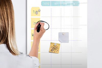 Magnetic marker board Shopping List
