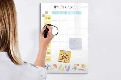 Magnetic marker board Shopping List