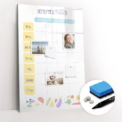 Magnetic marker board Shopping List