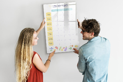 Magnetic marker board Shopping List