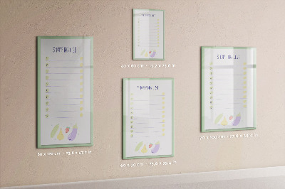 Glass dry erase board magnetic Summer Beach Sand