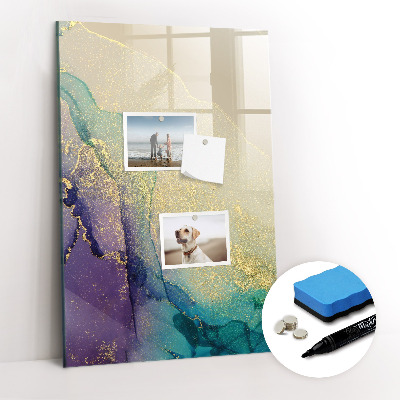 Magnetic marker board Colorful Marble