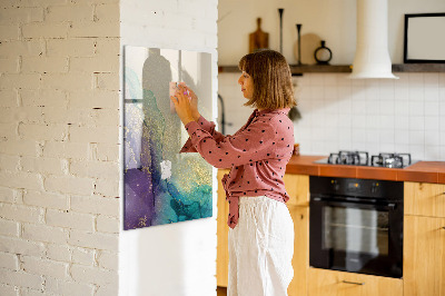 Magnetic marker board Colorful Marble