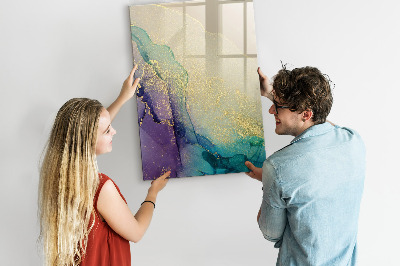Magnetic marker board Colorful Marble