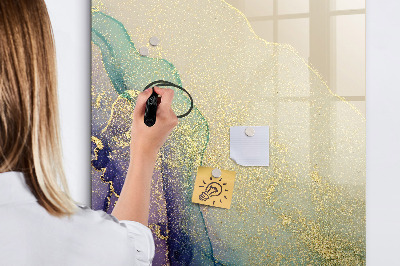 Magnetic marker board Colorful Marble