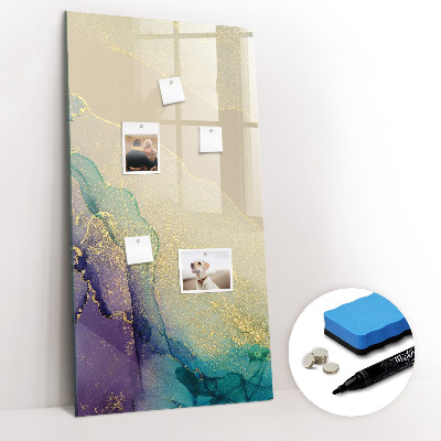Magnetic marker board Colorful Marble