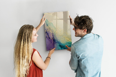 Magnetic marker board Colorful Marble