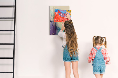 Magnetic marker board Colorful Marble