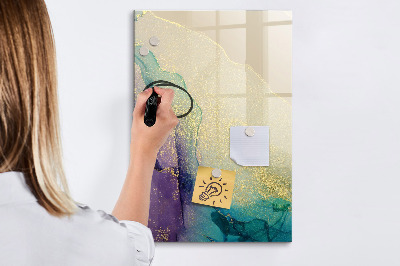 Magnetic marker board Colorful Marble