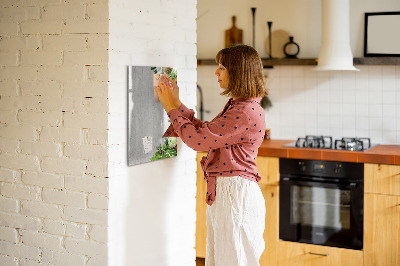 Magnetic writing board Vegetables on Wood