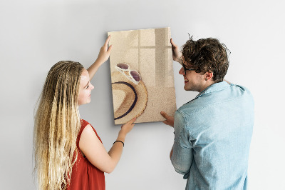Magnetic marker board Palm Leaf Shadow