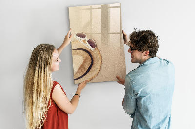Magnetic marker board Palm Leaf Shadow