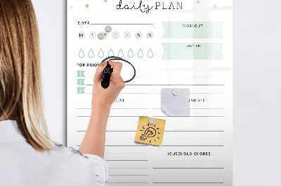 Magnetic marker board Weekly Planner
