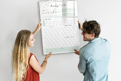 Magnetic writing board Weekly Planner