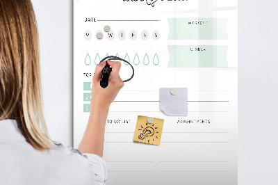 Magnetic marker board Weekly Planner
