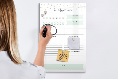 Magnetic writing board Weekly Planner