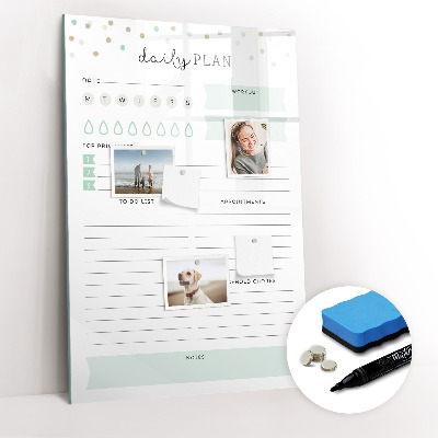 Magnetic marker board Weekly Planner