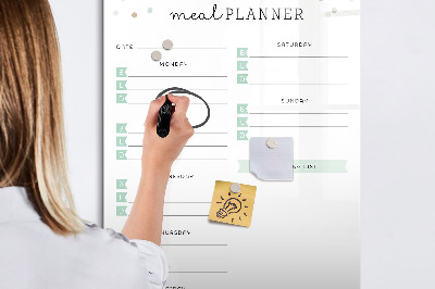 Magnetic marker board Green Vegetables