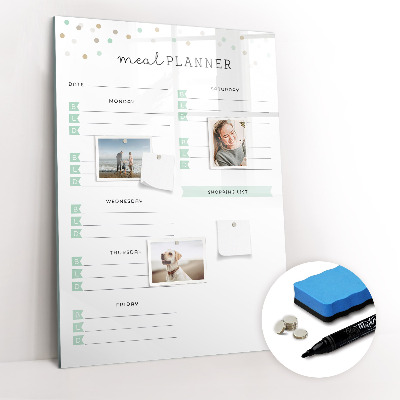 Magnetic marker board Green Vegetables