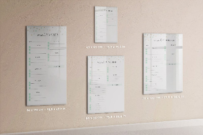 Magnetic marker board Green Vegetables